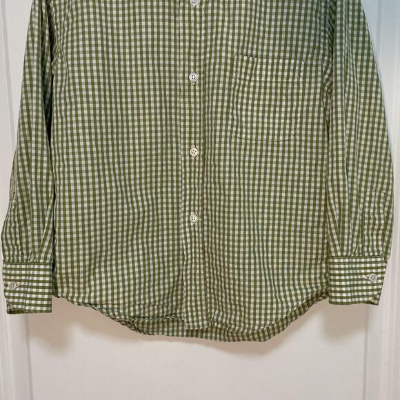 Papo d' Anjo Green Gingham Button Shirt Size 4 Years - Picture 3 of 9